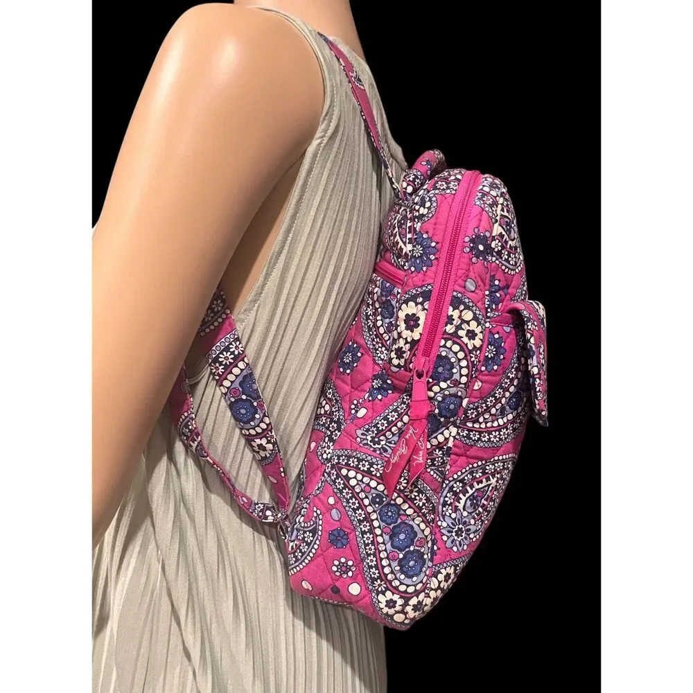 Retired Vera Bradley Cotton Backpack 
